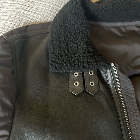 The Kooples Black Bomber Jacket - MEDIUM - Picture 9 of 15